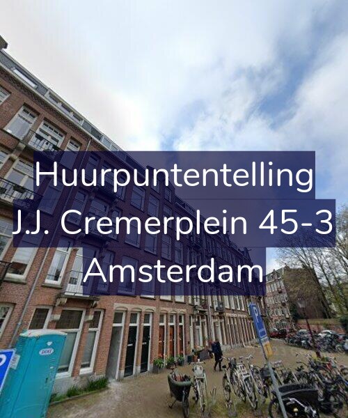 Foto gevel Huurpuntentelling voor J.J. Cremerplein 45-3, Amsterdam