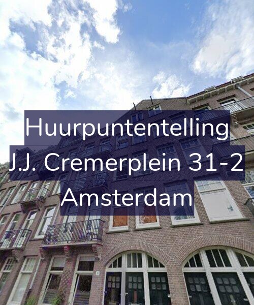 Foto gevel Huurpuntentelling voor J.J. Cremerplein 31-2, Amsterdam