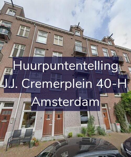 Foto gevel Huurpuntentelling voor J.J. Cremerplein 40-H, Amsterdam