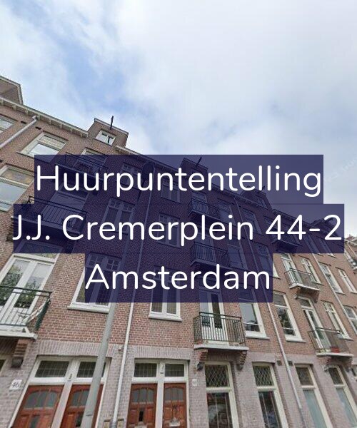 Foto gevel Huurpuntentelling voor J.J. Cremerplein 44-2, Amsterdam