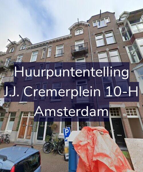 Foto gevel Huurpuntentelling voor J.J. Cremerplein 10-H, Amsterdam