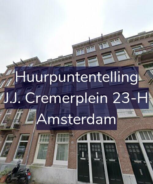 Foto gevel Huurpuntentelling voor J.J. Cremerplein 23-H, Amsterdam