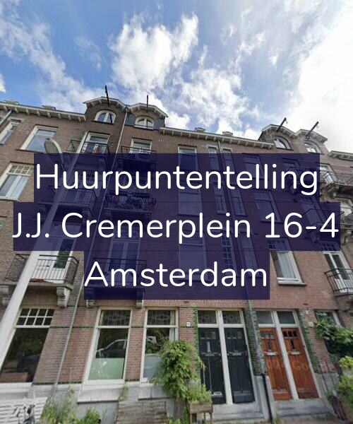 Foto gevel Huurpuntentelling voor J.J. Cremerplein 16-4, Amsterdam