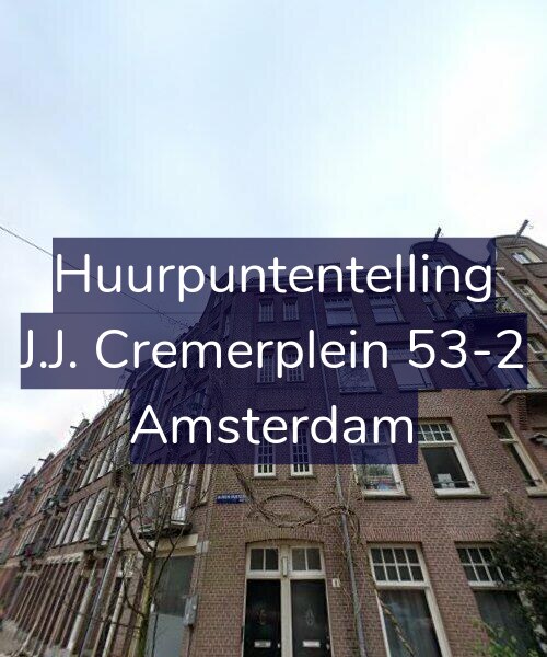 Foto gevel Huurpuntentelling voor J.J. Cremerplein 53-2, Amsterdam