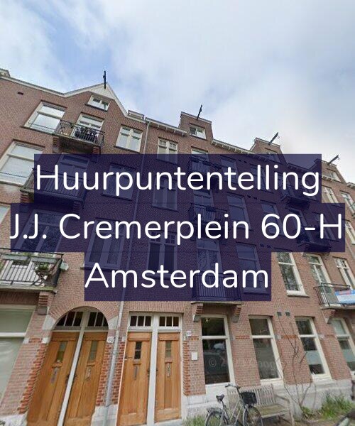 Foto gevel Huurpuntentelling voor J.J. Cremerplein 60-H, Amsterdam