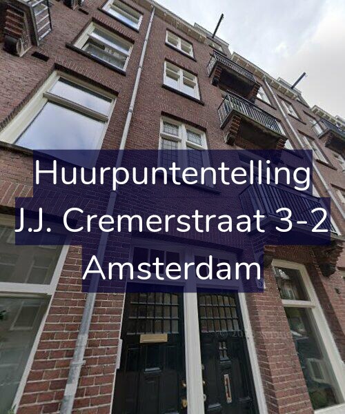 Foto gevel Huurpuntentelling voor J.J. Cremerstraat 3-2, Amsterdam