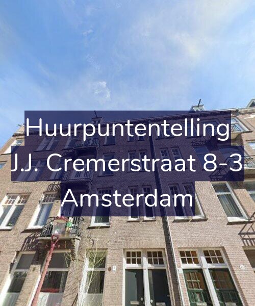 Foto gevel Huurpuntentelling voor J.J. Cremerstraat 8-3, Amsterdam