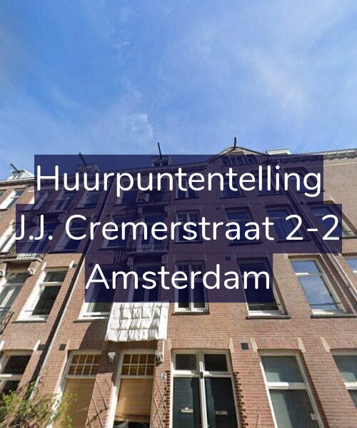 Foto gevel Huurpuntentelling voor J.J. Cremerstraat 2-2, Amsterdam