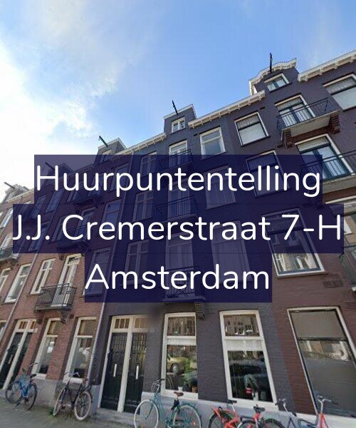 Foto gevel Huurpuntentelling voor J.J. Cremerstraat 7-H, Amsterdam