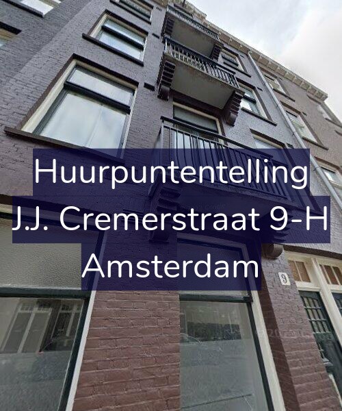 Foto gevel Huurpuntentelling voor J.J. Cremerstraat 9-H, Amsterdam