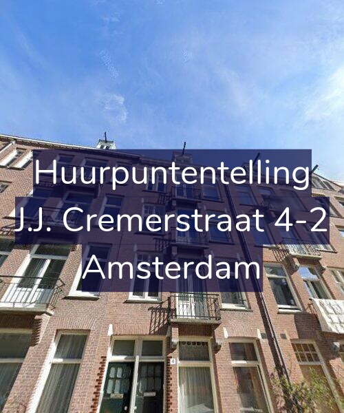 Foto gevel Huurpuntentelling voor J.J. Cremerstraat 4-2, Amsterdam