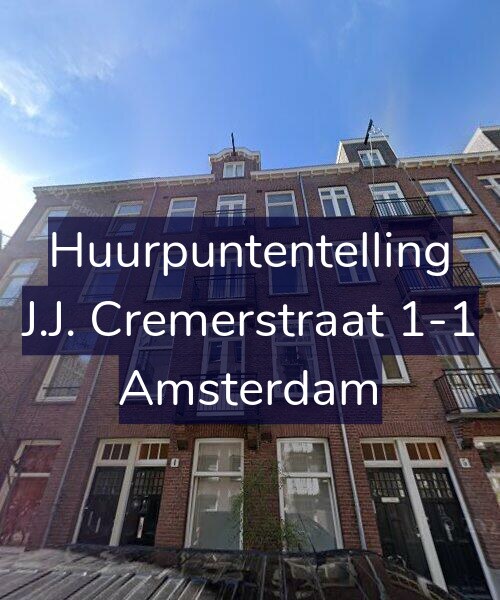 Foto gevel Huurpuntentelling voor J.J. Cremerstraat 1-1, Amsterdam