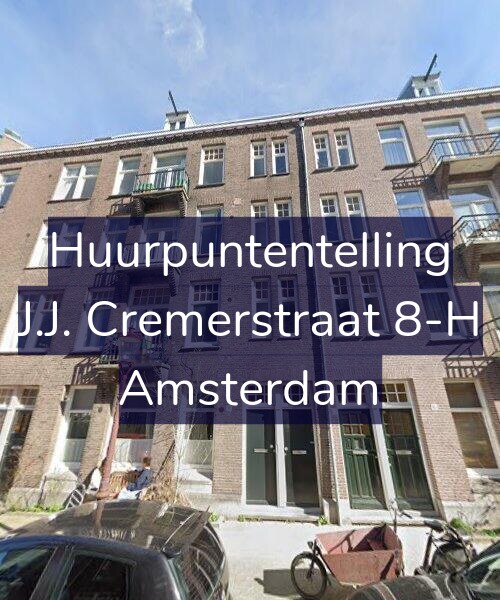 Foto gevel Huurpuntentelling voor J.J. Cremerstraat 8-H, Amsterdam