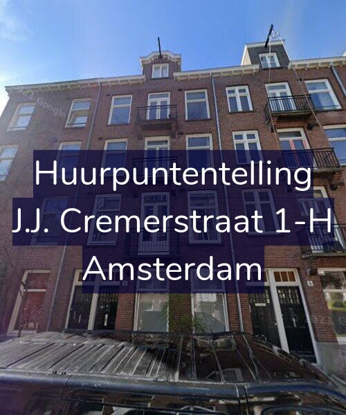 Foto gevel Huurpuntentelling voor J.J. Cremerstraat 1-H, Amsterdam
