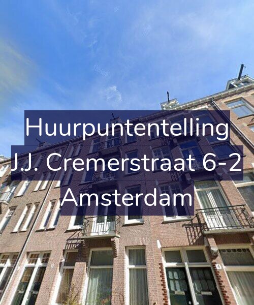 Foto gevel Huurpuntentelling voor J.J. Cremerstraat 6-2, Amsterdam