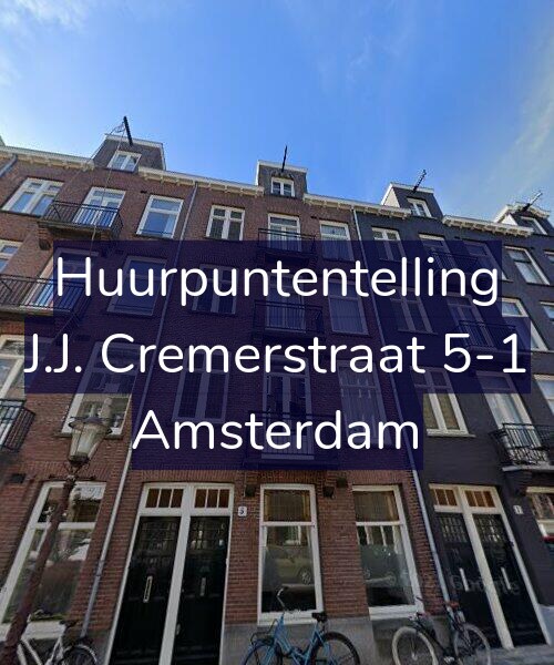 Foto gevel Huurpuntentelling voor J.J. Cremerstraat 5-1, Amsterdam