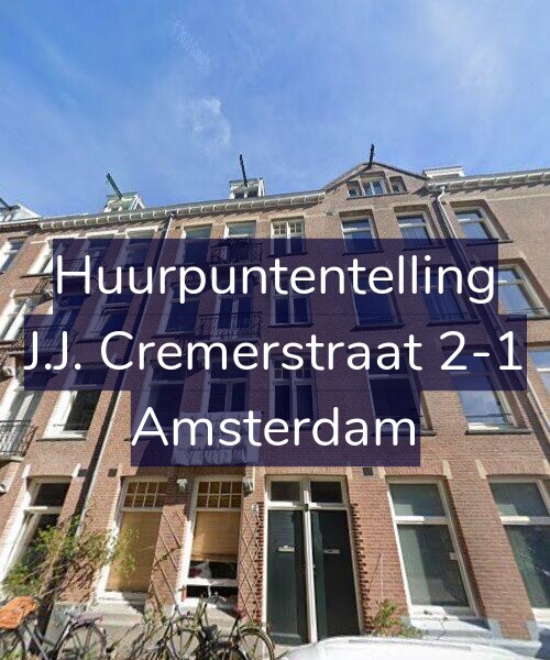 Foto gevel Huurpuntentelling voor J.J. Cremerstraat 2-1, Amsterdam