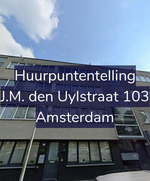 Foto gevel Huurpuntentelling voor J.M. den Uylstraat 103, Amsterdam