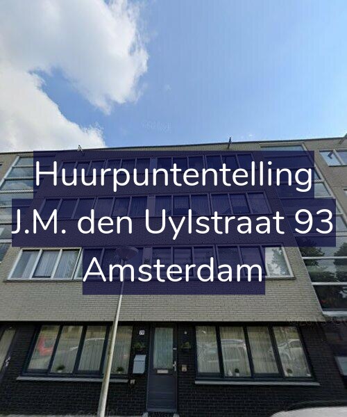 Foto gevel Huurpuntentelling voor J.M. den Uylstraat 93, Amsterdam