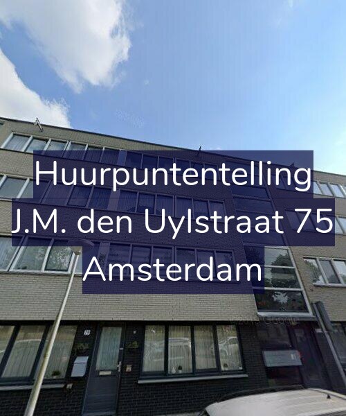 Foto gevel Huurpuntentelling voor J.M. den Uylstraat 75, Amsterdam
