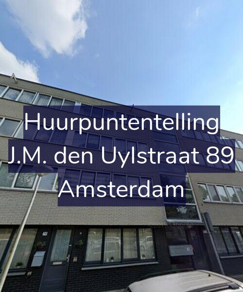 Foto gevel Huurpuntentelling voor J.M. den Uylstraat 89, Amsterdam
