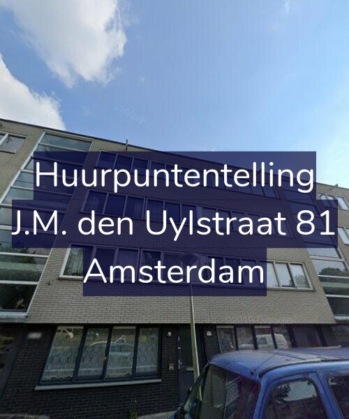 Foto gevel Huurpuntentelling voor J.M. den Uylstraat 81, Amsterdam