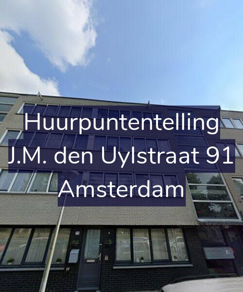 Foto gevel Huurpuntentelling voor J.M. den Uylstraat 91, Amsterdam