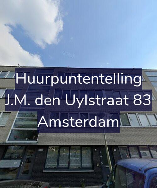 Foto gevel Huurpuntentelling voor J.M. den Uylstraat 83, Amsterdam