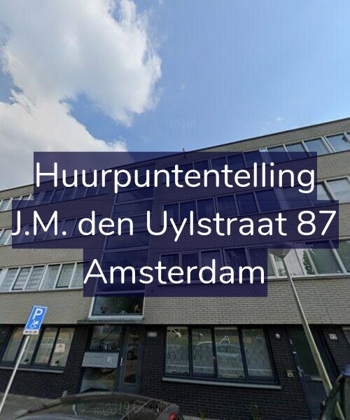 Foto gevel Huurpuntentelling voor J.M. den Uylstraat 87, Amsterdam
