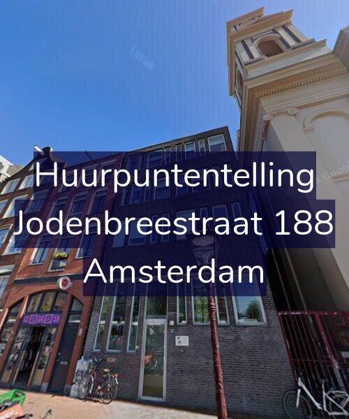 Foto gevel Huurpuntentelling voor Jodenbreestraat 188, Amsterdam