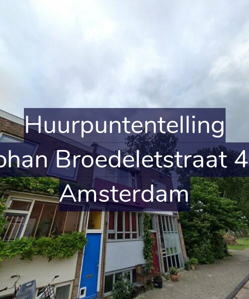 Foto gevel Huurpuntentelling voor Johan Broedeletstraat 45, Amsterdam