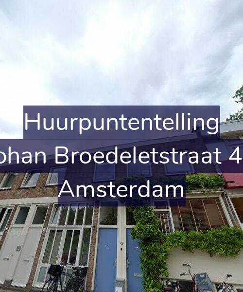 Foto gevel Huurpuntentelling voor Johan Broedeletstraat 43, Amsterdam