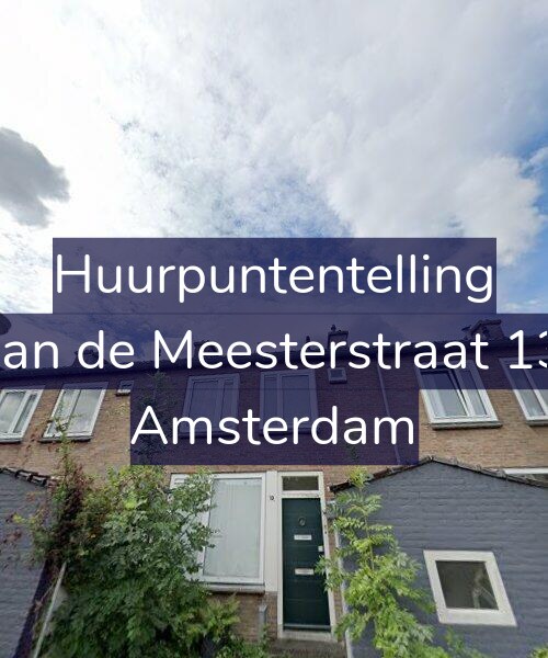 Foto gevel Huurpuntentelling voor Johan de Meesterstraat 13-1, Amsterdam
