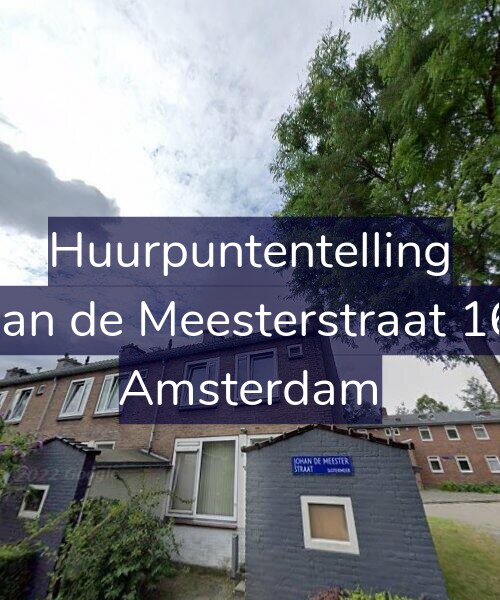 Foto gevel Huurpuntentelling voor Johan de Meesterstraat 16-1, Amsterdam