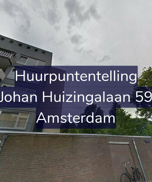 Foto gevel Huurpuntentelling voor Johan Huizingalaan 59, Amsterdam