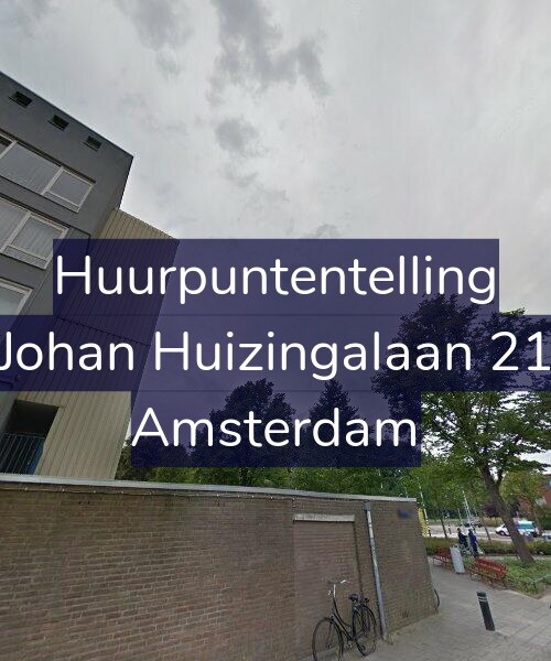 Foto gevel Huurpuntentelling voor Johan Huizingalaan 21, Amsterdam