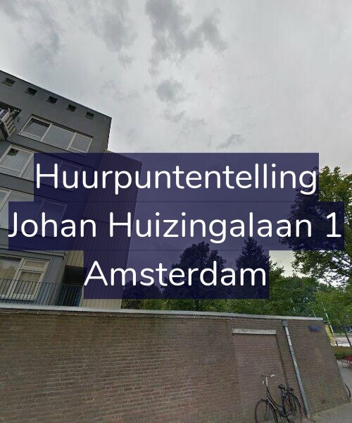 Foto gevel Huurpuntentelling voor Johan Huizingalaan 1, Amsterdam