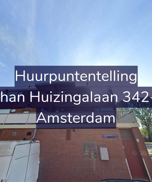 Foto gevel Huurpuntentelling voor Johan Huizingalaan 342-1, Amsterdam