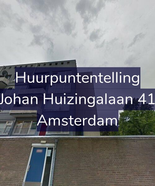 Foto gevel Huurpuntentelling voor Johan Huizingalaan 41, Amsterdam