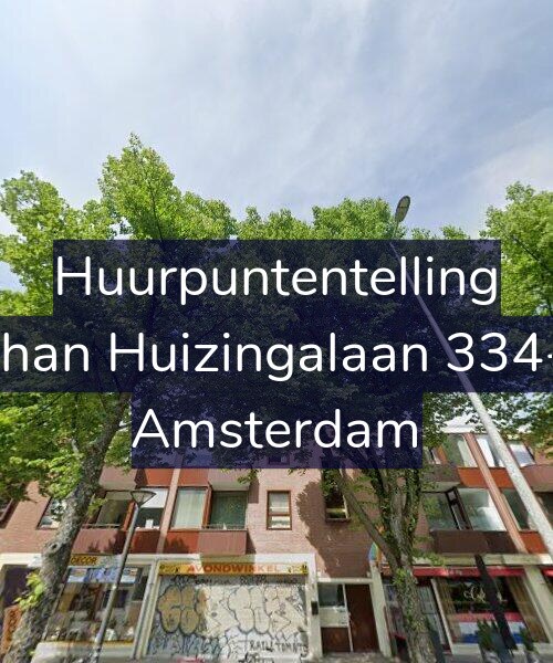 Foto gevel Huurpuntentelling voor Johan Huizingalaan 334-2, Amsterdam