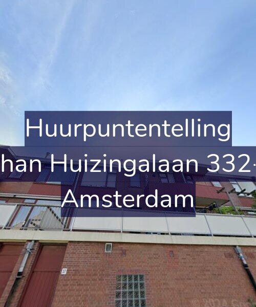 Foto gevel Huurpuntentelling voor Johan Huizingalaan 332-2, Amsterdam