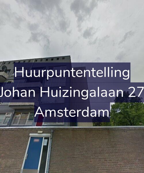 Foto gevel Huurpuntentelling voor Johan Huizingalaan 27, Amsterdam