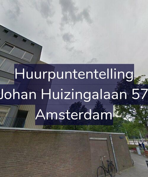 Foto gevel Huurpuntentelling voor Johan Huizingalaan 57, Amsterdam