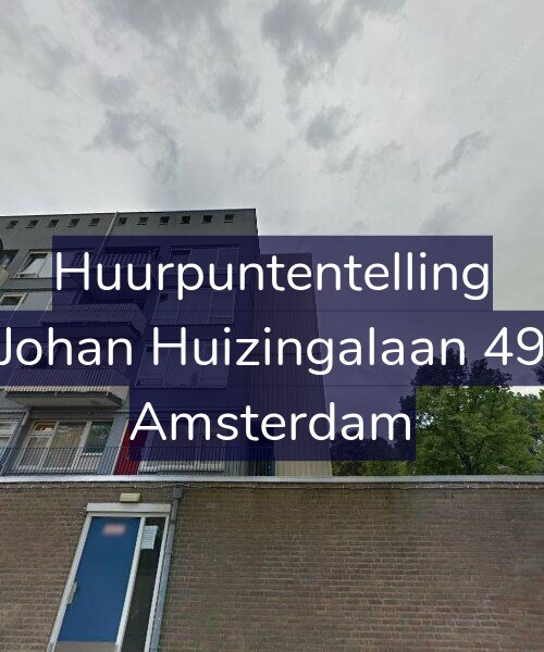 Foto gevel Huurpuntentelling voor Johan Huizingalaan 49, Amsterdam