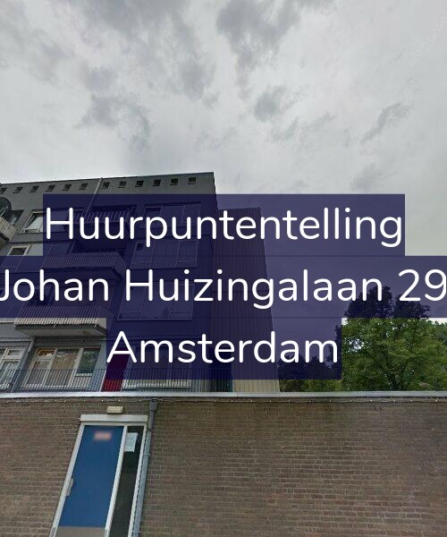 Foto gevel Huurpuntentelling voor Johan Huizingalaan 29, Amsterdam