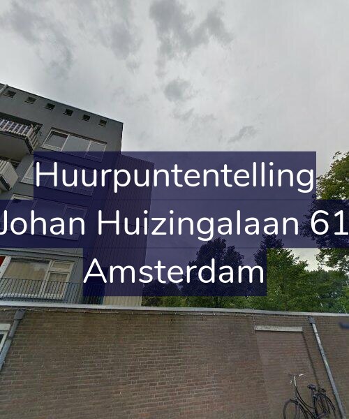 Foto gevel Huurpuntentelling voor Johan Huizingalaan 61, Amsterdam