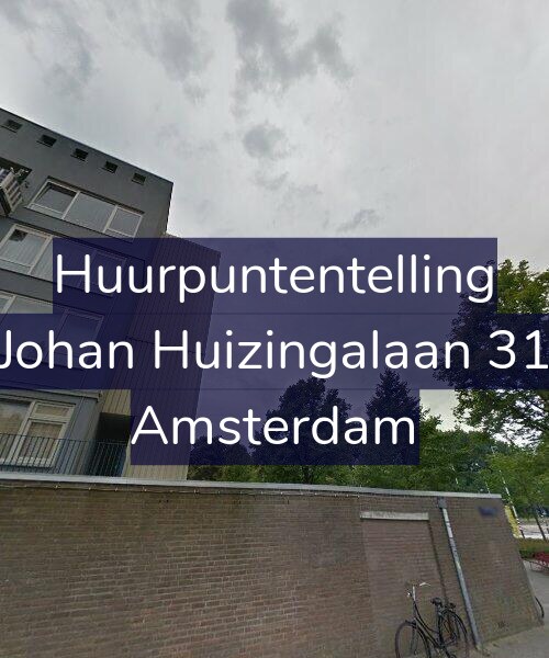 Foto gevel Huurpuntentelling voor Johan Huizingalaan 31, Amsterdam
