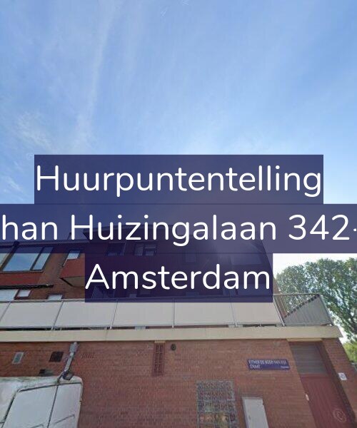 Foto gevel Huurpuntentelling voor Johan Huizingalaan 342-2, Amsterdam