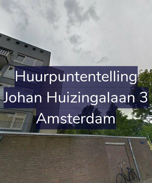 Foto gevel Huurpuntentelling voor Johan Huizingalaan 3, Amsterdam