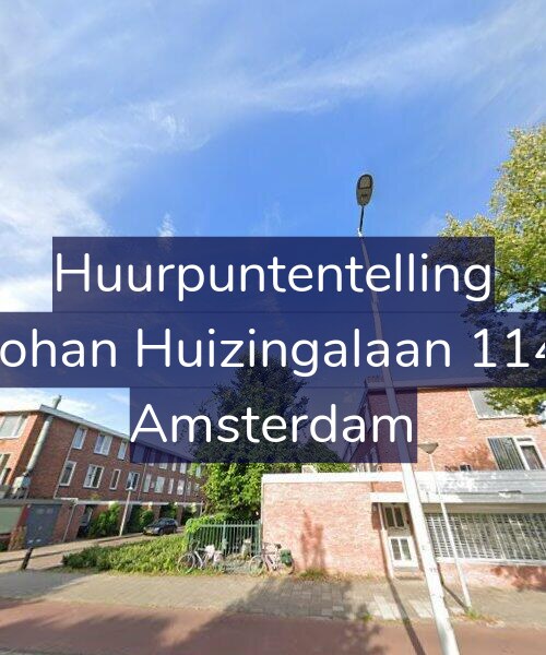 Foto gevel Huurpuntentelling voor Johan Huizingalaan 114, Amsterdam